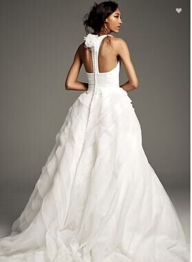white by vera wang organza rosette wedding dress David's - Featuring WHITE by Vera Wang Organza Rosette Wedding Dress  http://bit.ly/2sXSTz5 Photo: Frazier Graphix